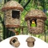 Kolibri-Haus mit Umhängeband, Gras, handgewebt, Ruheplatz, zum Aufhängen im Freien, natürliches Vogelhaus, Vogelhütte für dra