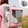 Atmungsaktive Katze Rucksack große Kapazität Hund transparente Handtasche Outdoor-Reise tragbar