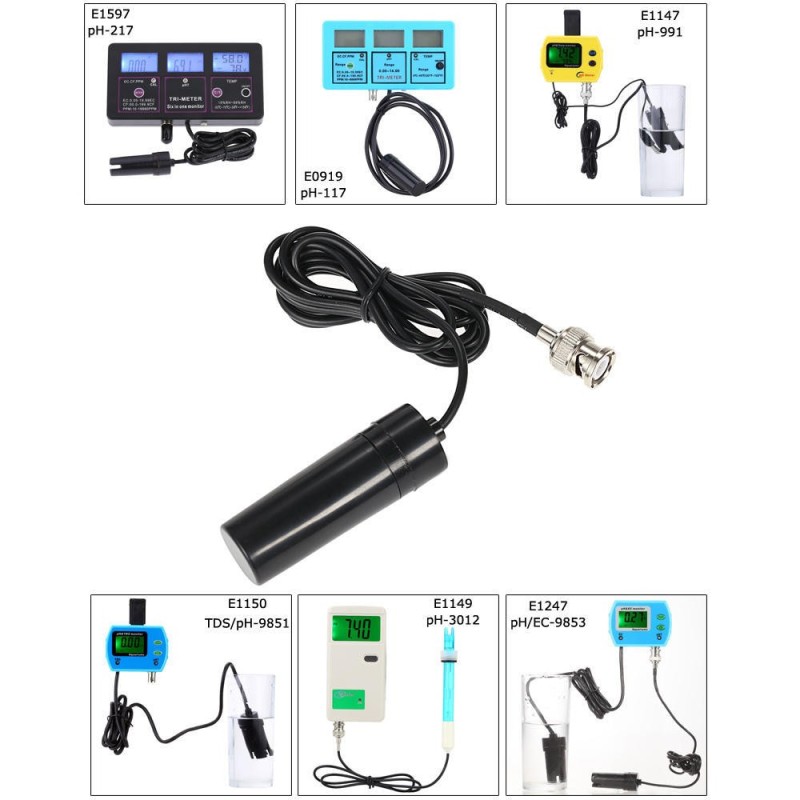 BNC Electrode Probe Connector Hydroponic PH Aquarium Controller Meter NewBusiness & Industrie, Elektronik & Messtechnik, Elek