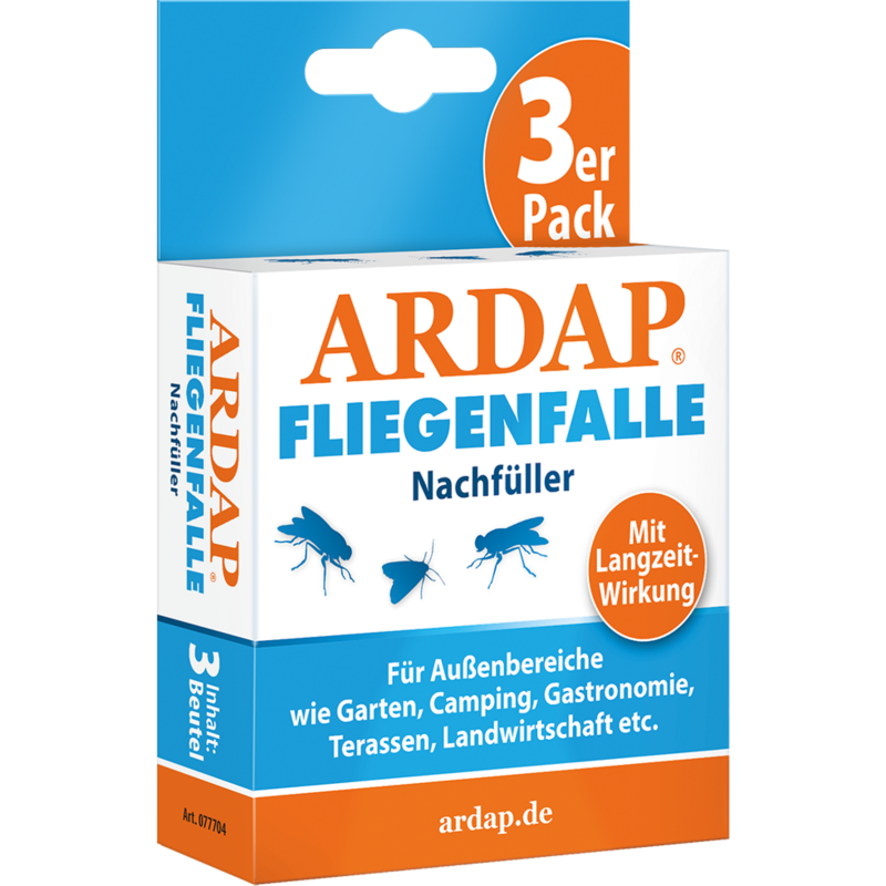 ARDAP Fliegenfalle Nachfüller - 3 Stk