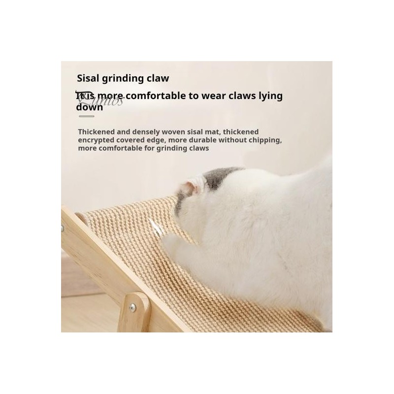 Katzen-Sisal-Liege, Kratzmatte, verstellbare Katzen-Hängematte, gemütlicher Haustierstuhl, verdickter Katzen-Liegestuhl, hält