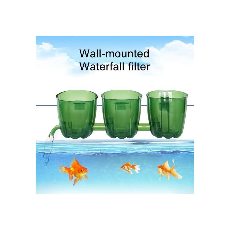 Aquariumfilter, schadstofffrei, Wasser reinigen, Sauerstoff erhöhen, Wasserfall, hängender Außenfilter, Aquarium-Zubehör