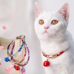 Katzen-Retro-Stil, einziehbarer japanischer Stil und Windglockenhalsband