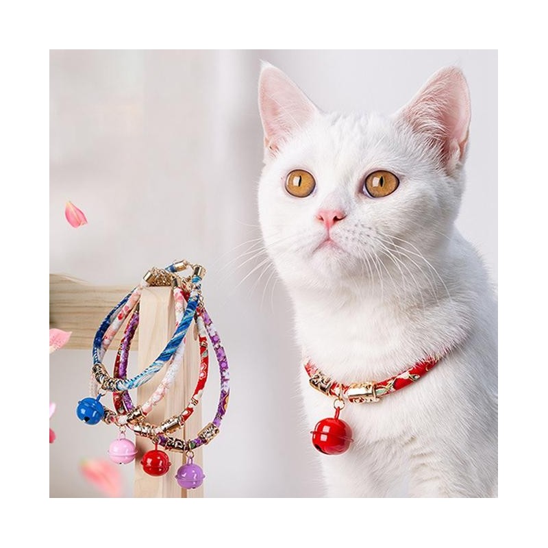 Katzen-Retro-Stil, einziehbarer japanischer Stil und Windglockenhalsband