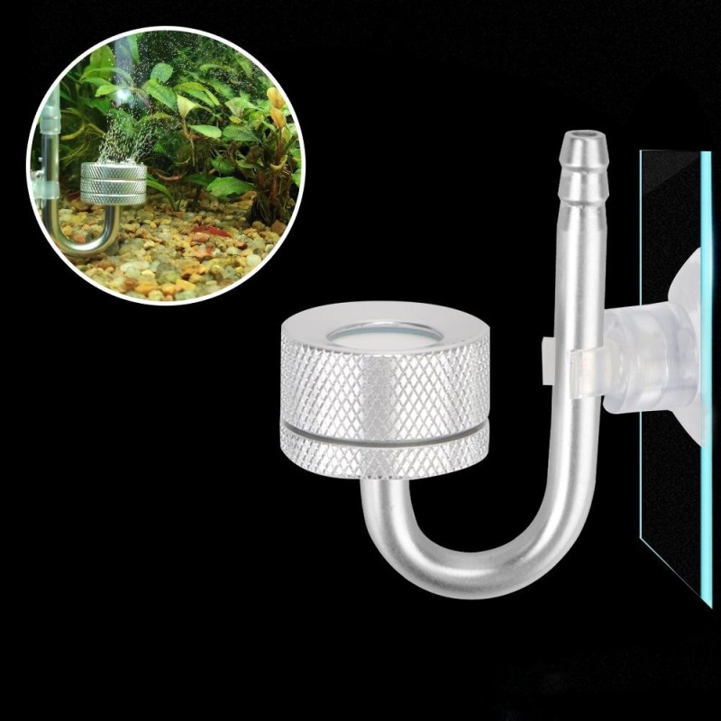 CO2-Generator, Aquarium-Zubehör mit Saugnapf für Wasserpflanzenwachstum, Aquarium, Blasenzerstäuber, Aquarium-CO2-Diffusor