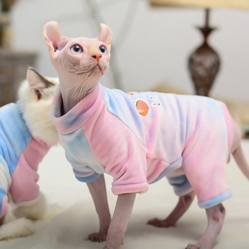 Katzenkleidung Winter Warme weiche Katzen Baumwolle Hoodies Katzenkostüme Pullover Kätzchenkleidung Kitty Pullover für Katzen