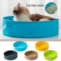 1 Set Katzenstreu Box Anti-spritzwasser Schmutz-beständig Anti-Scratch Faltbare Externe Haken Halb-geschlossen Katzenstreu