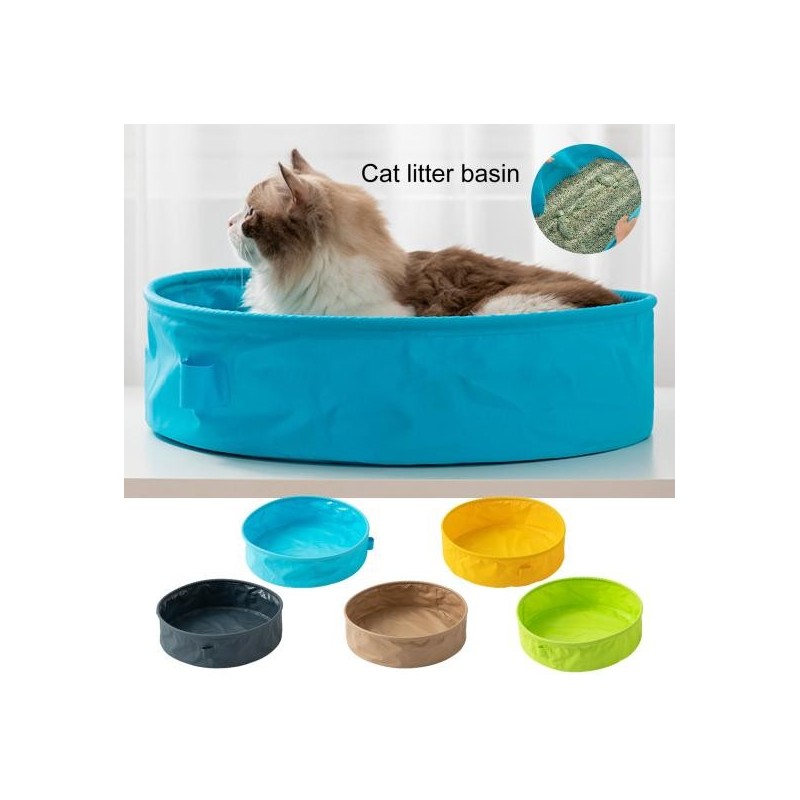 1 Set Katzenstreu Box Anti-spritzwasser Schmutz-beständig Anti-Scratch Faltbare Externe Haken Halb-geschlossen Katzenstreu