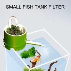 3 In 1 Aquarium Filter Box Bambus Rohr Typ Filter Verunreinigungen Externe