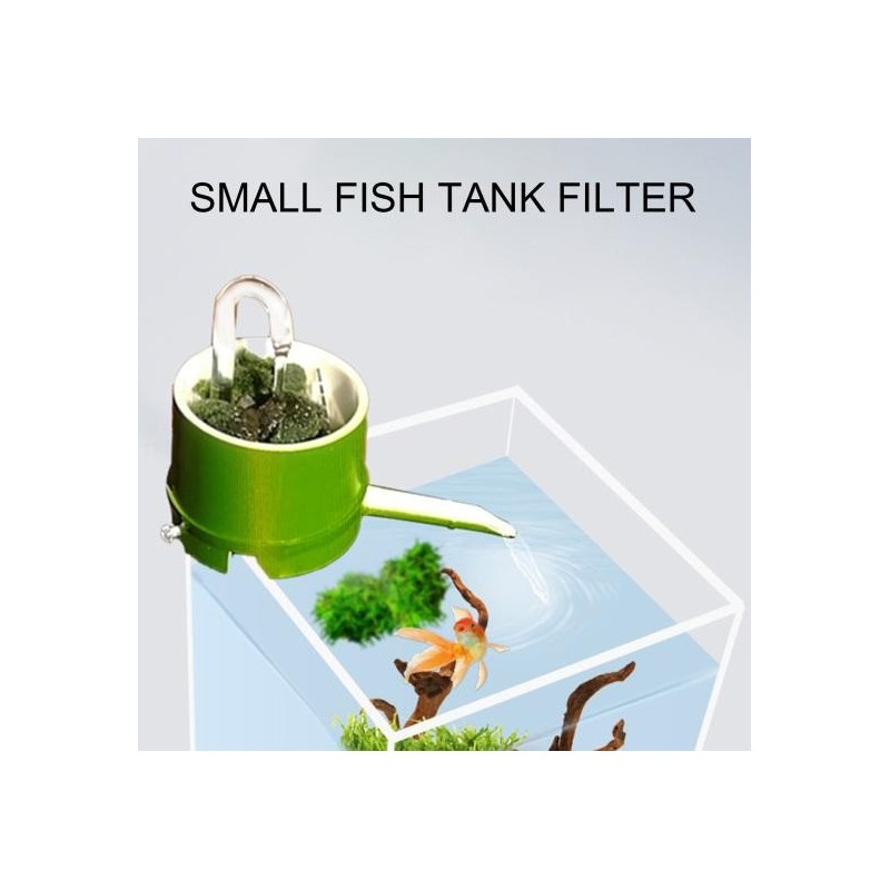 3 In 1 Aquarium Filter Box Bambus Rohr Typ Filter Verunreinigungen Externe