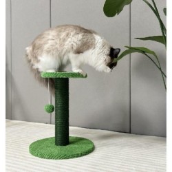 Katzenkratzbaum, Katzenkratzbaum für den Innenbereich, mit Sisalseil und baumelndem Ball, niedlicher Kratzbaum für Katzen und