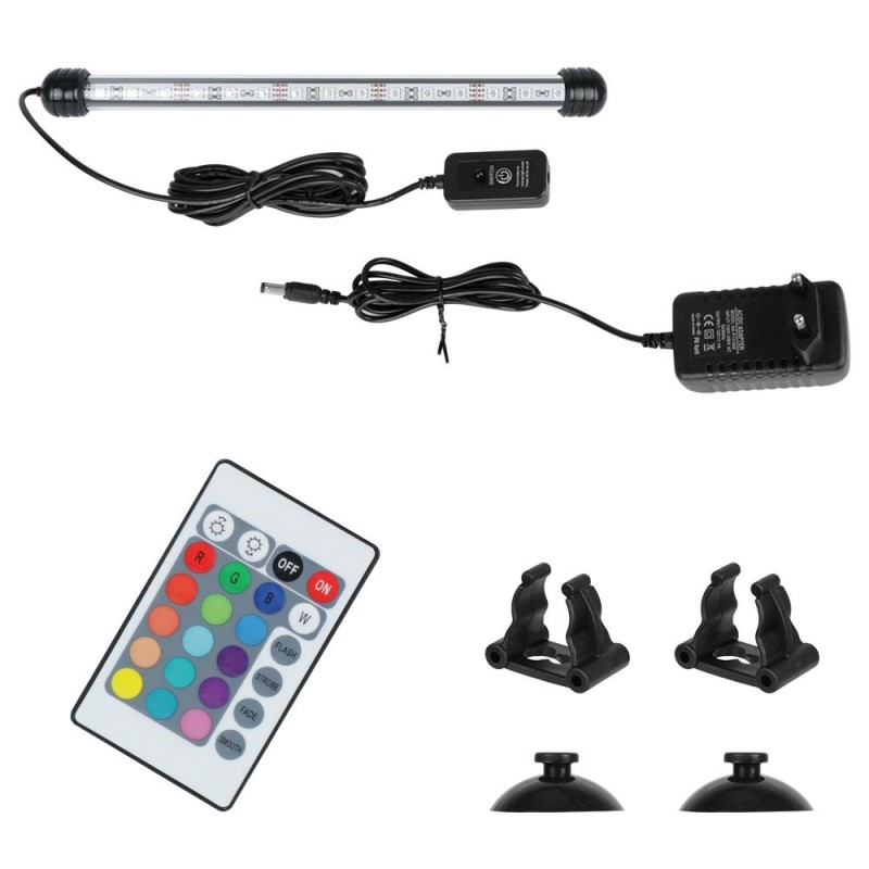 16 Arten von Farben Aquarium Lichtleiste 5050 RGB LED Aquarium Tauchlampe 28 cm 48 cm EU-Stecker Fernbedienung