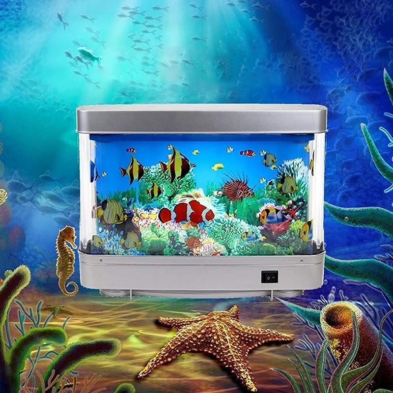 Simulation Zierfische Lampe ABS Kunststoff Umgebungslicht Fisch Aquarium Tischplatte Schlafzimmer Kinderzimmer Dekor