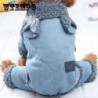 Hundekleidung, warmer Mantel, Hirschleder-Samt-Fleece, verdickter, gepolsterter Mantel, Teddy, Bichon, Schnauzer, Haustier, v