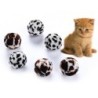 5 Stücke Katze Kätzchen Lustige Zebra-streifen Leopard Ball Spielen Spielzeug Teaser Interaktive Haustier