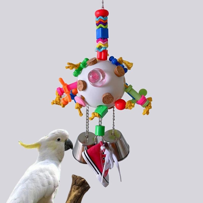 Bird Toys, Bird Teeth Grinding Shredding Foraging Toy, Bird Cage Decor