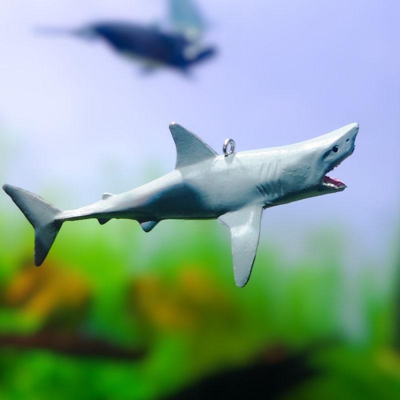 Creative Diy Aquarium Floating Ornaments Aquascape Shark Figurine Decor Fish Tank Craft Undersea Animal Landscaping Decoratio