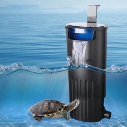 Großer Filterraum, ultra-leiser Schildkröten-Tankfilter, schnelle und effektive Filterung für Aquarien