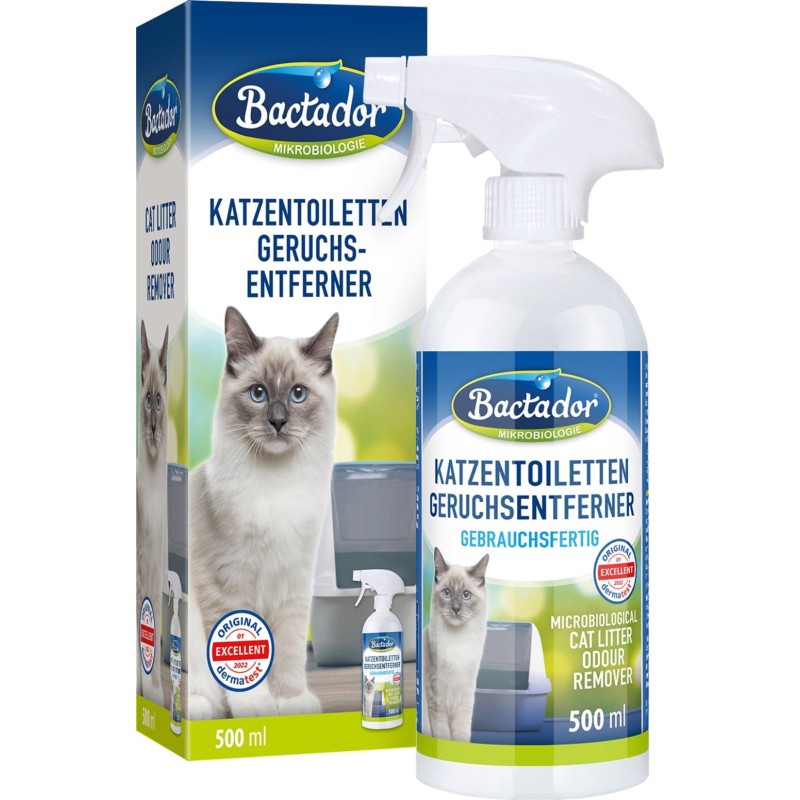 Bactador Katzentoiletten Geruchsentferner gebrauchsfertig - 500 ml