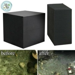 Eco-Aquarium Wasserreiniger Würfel Wasserreinigungsfilter Aktivkohleschwarz