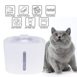 Mit LED-Licht Pet Smart Trinken Feeder Katze Wasser Dispenser USB 3L Katze Hund Trinken Schüssel Stumm Automatische Wasser Br