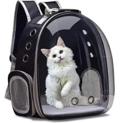 Katzen-Haustier-Rucksack, transparente Kapsel, Blase, Haustier-Rucksack, Kleintier, Welpe, Kitty, Vogel, atmungsaktiv, für Re