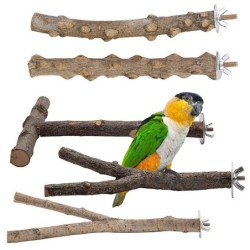 Parrot perch bird cage accessories, bird wooden branches, tree branches, bird standing rods, standing rods set, bird toys