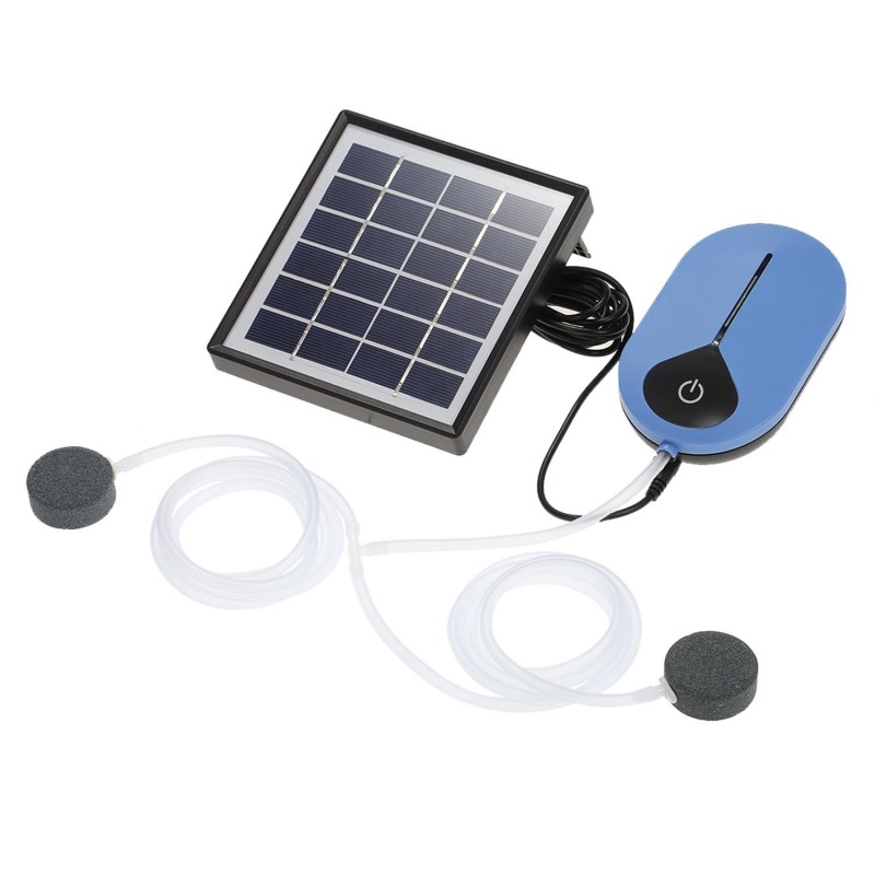 1,5 W 3600 mAh Solar-Sauerstoffpumpe, Aquarium-Oxygenator, Aquarium-Sauerstoffbelüfter, Teichbelüfter, Luftpumpe