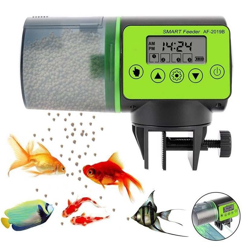 1PC Smart Aquarium Mini Automatische Fisch Feeder Urlaub Auto Aquarium Feeder mit Timer Pet Fütterung Spender LCD Fisch Feede