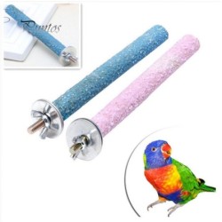 Pet Budgie Chew Bite Paw Grinding Rod Toy Bird Cage Play Stand