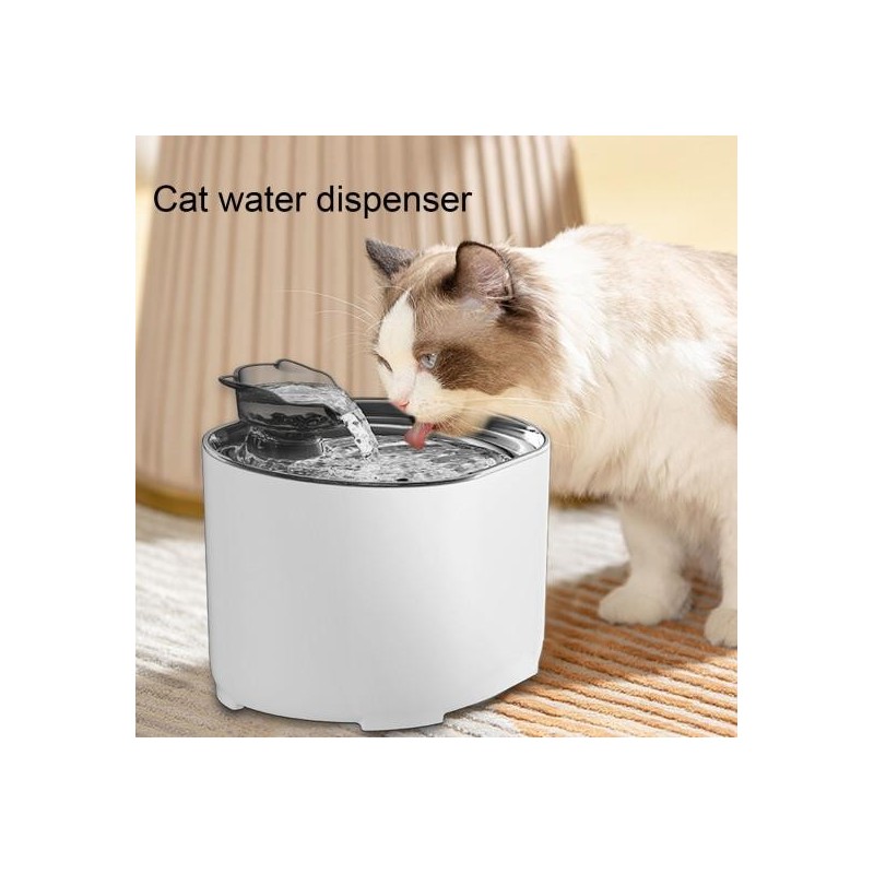 Trinkbrunnen für Katzen, besonders leise, große Kapazität, BPA-frei, Trinkwasser, Aerobic-Zyklus, Filtration, 2,2 l, Trinkspe