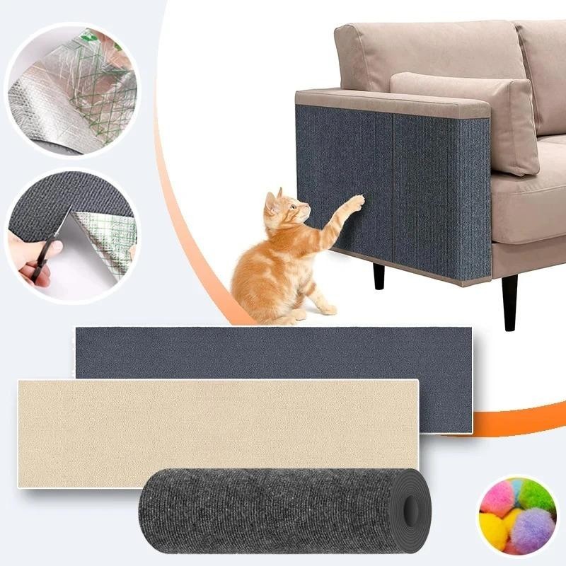 Anti-Katzenkratz-Sofa, Katzenkrabbelmatte, Schleifen, Klettergerüst, Sofaschutz, selbstklebender Teppich, Katzenkratzbrett, K