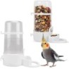 1PCS Sittich Wasser Dispenser Automatische Vogel Feeder Papagei Automatische Feeder Waterer Flasche Hängen Lebensmittel Spend