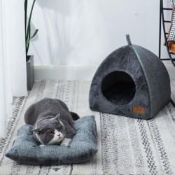 Katze geschlossenes Katzenhaus Haustier warmer und tiefer Schlaf Hundehaustierbedarf