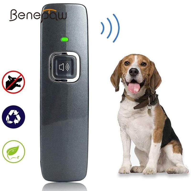 Benepaw Ultraschall-Anti-Bell-Gerät, Handschlaufe, handgehaltener Hundevertreiber, Bellkontrolle, Verhaltenstraining für Haus