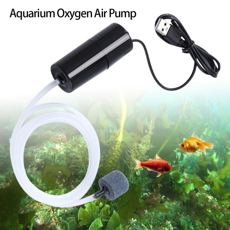 5V 1W Mini Aquarium Sauerstoff Luftpumpe Aquarium USB Silent Air Kompressor Tragbare Angeln Oxygener