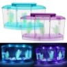 Mini Aquarium Aquarium Fisch Aquarium Tank LED Licht Teiler Filter Wasser