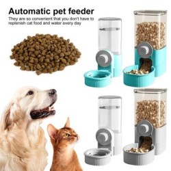 2 Teile/satz Hängen Automatische Lebensmittel Wasser Dispenser Käfig Pet Feeder Waterer Kennel Fütterung Station für Welpen K