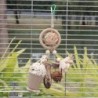 Bird Chewing Toys, Natural Wood Block Rattan Ball Pinecone Bird Bite Toy, Hanging Bird Cage Chew