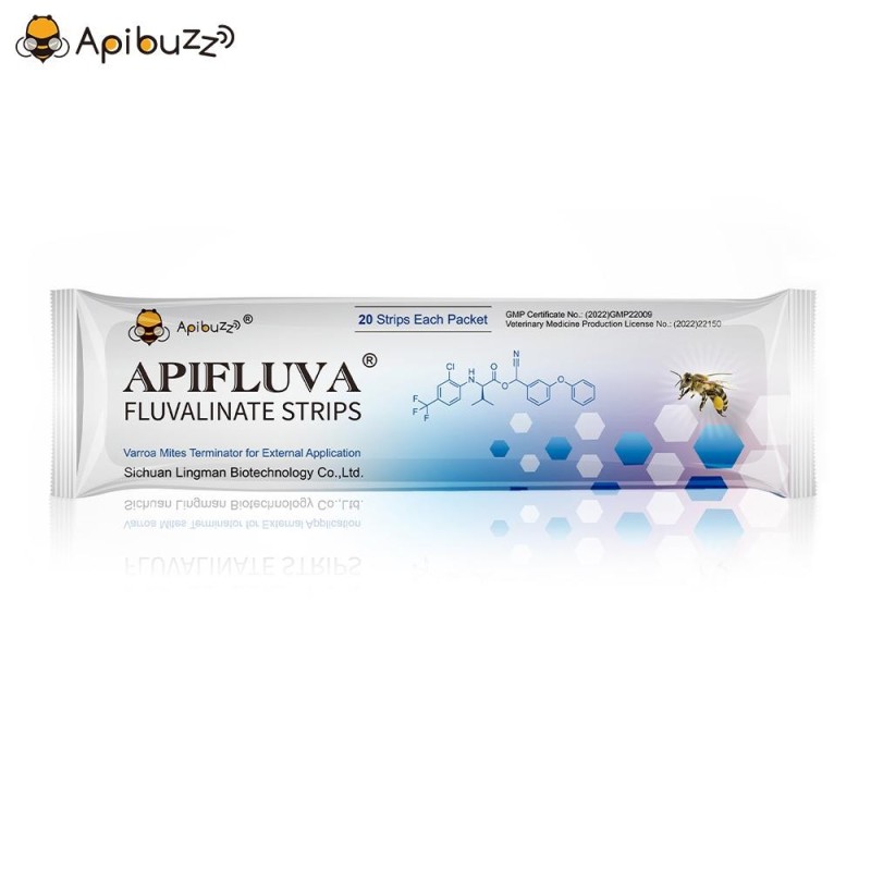 APIBUZZ APIFLUVA Effektive Anti-Varroa-Streifen – 20er-Packung | Imkerei-Grundlagen | Bienenstockzubehör | Bienenausrüstung