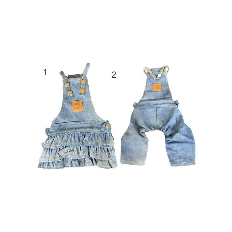 Freizeit Helle Farbe Atmungsaktive Pet Denim Overall Stilvolle Jean Overalls Kleidung Sling Rock für Herbst