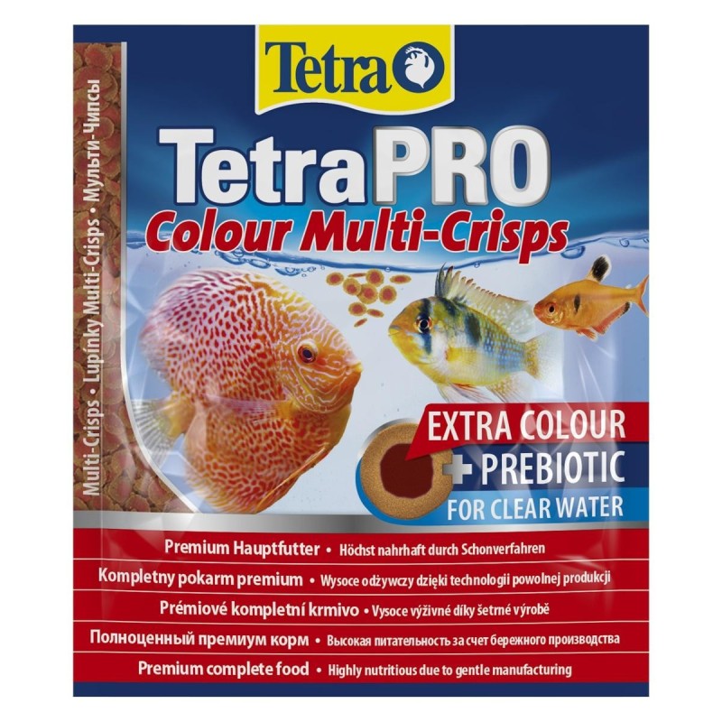 Tetra Pro Colour Multi-Crisps 12G -   Pokarm Premium Wybarwiający Dla Ryb