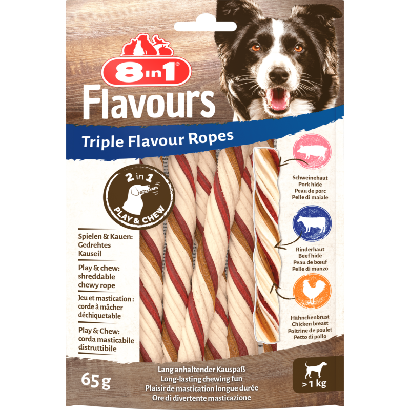 8in1 Triple Flavour Ropes - 65 g