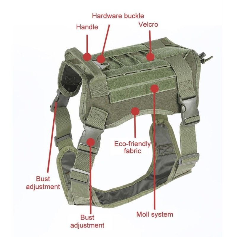 Hundereisen, Camping, Wandern, Nylon-Rucksack, Geschirr-Rucksack für große Hunde