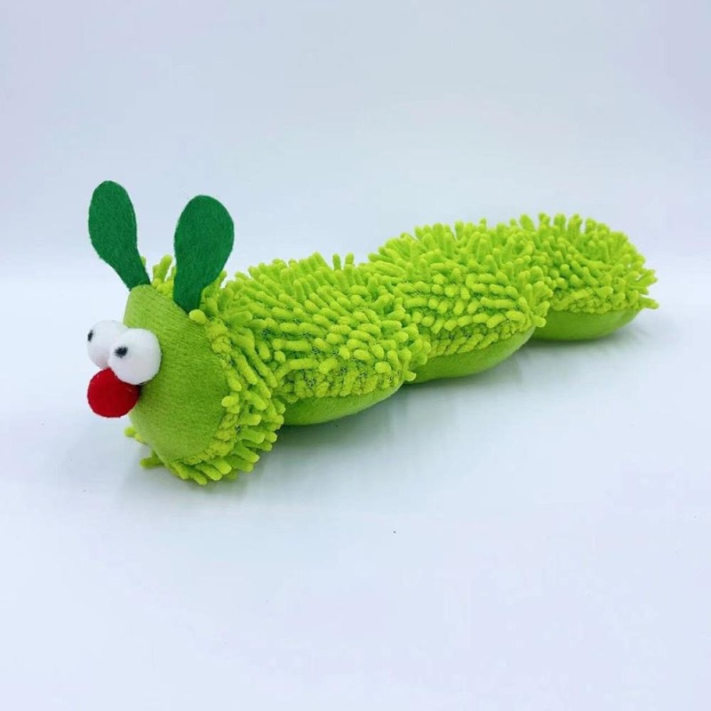 Pet Supplies Caterpillar Shaped Plush Cat Toy  Self Pleasure Boredom Relief Interactive Play