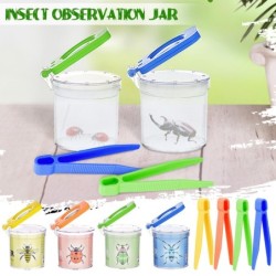 4 PCS Insect Jars,Plastic Catcher,Insect Collection Box,Science Nature Exploration Tool - Specimen Viewer, Suitable For Garde