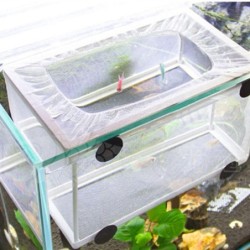 Aquarium Fisch Zucht Züchter Box Hängen Baby Fisch Brüterei Zucht Isolation Net Clownfische