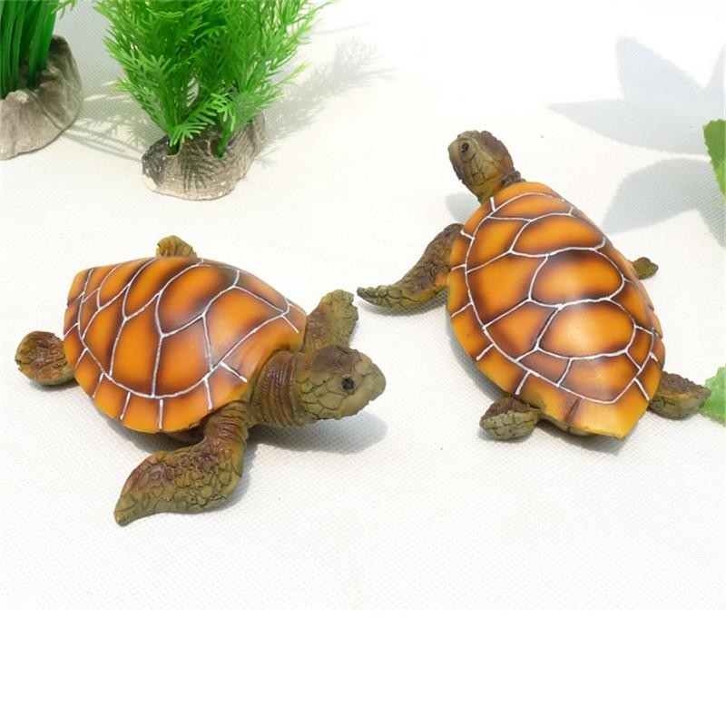 Polyresin Schildkröte Schildkröte Künstliches Aquarium Aquarium Ornament Dekoration 1 Stück