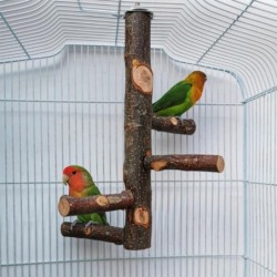 Haustier Papagei Ständer Massivholz Stand Stick Pole Beißen Molaren Klaue Schleifen Spielzeug Vogel Käfig Liefert