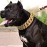 Starke Metall-Hundekettenhalsbänder, Edelstahl, Haustier-Trainings-Würgehalsband für große Hunde, Pitbull, Bulldogge, Silber,